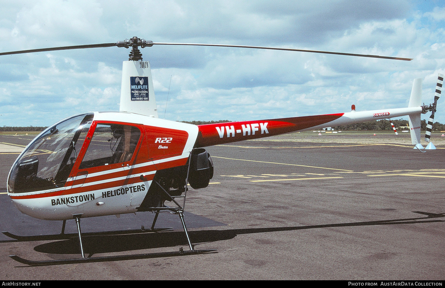 Aircraft Photo of VH-HFK | Robinson R-22 Beta | Bankstown Helicopters | AirHistory.net #309752