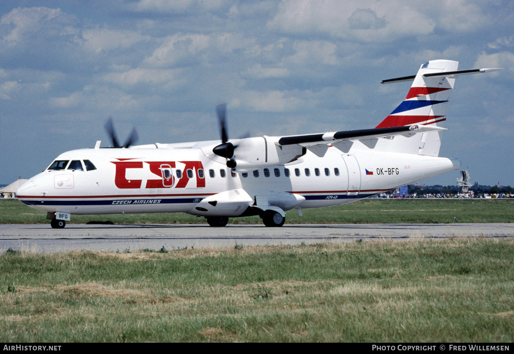 Aircraft Photo of OK-BFG | ATR ATR-42-200 | ČSA - Czech Airlines | AirHistory.net #309774