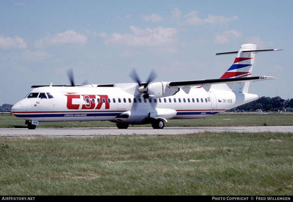 Aircraft Photo of OK-XFB | ATR ATR-72-202 | ČSA - Czech Airlines | AirHistory.net #309775