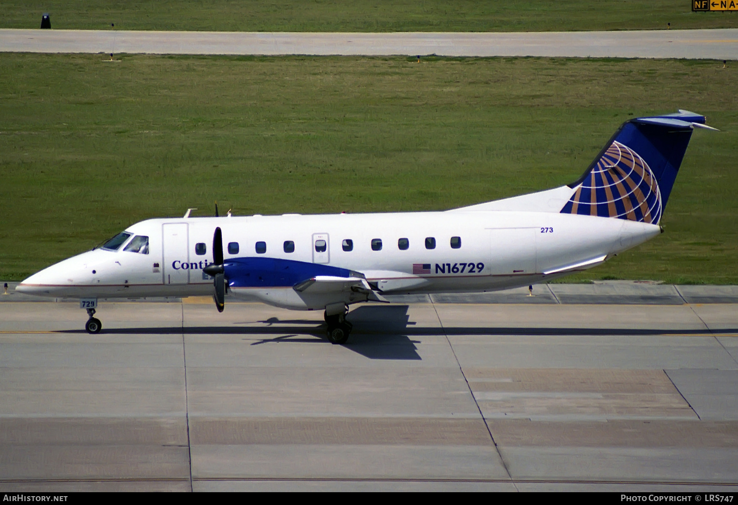 Aircraft Photo of N16729 | Embraer EMB-120RT Brasilia | Continental Express | AirHistory.net #309849