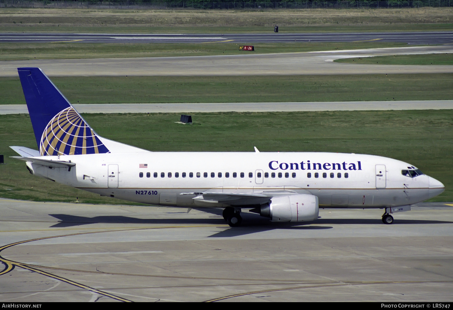 Aircraft Photo of N27610 | Boeing 737-524 | Continental Airlines | AirHistory.net #309850