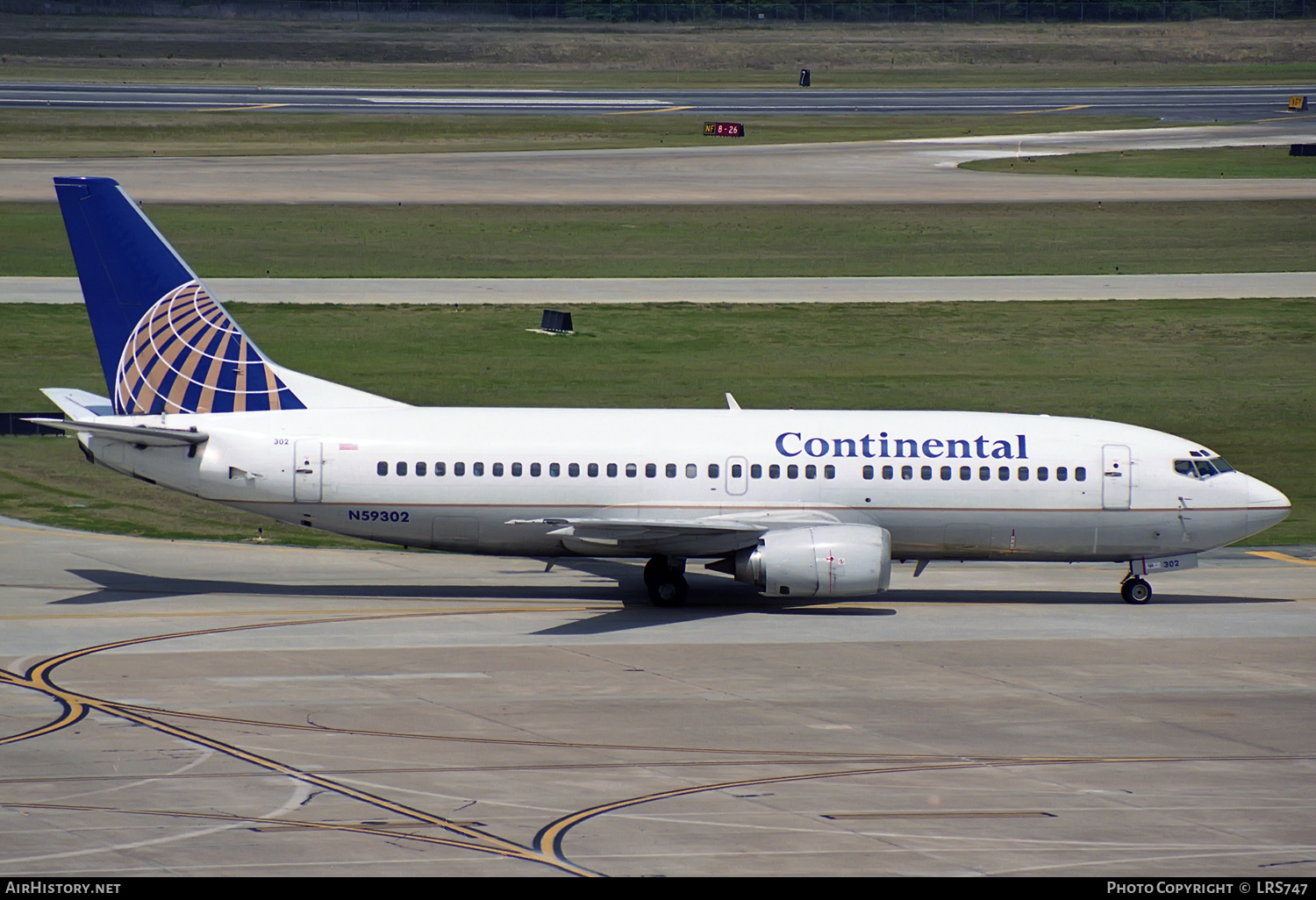 Aircraft Photo of N59302 | Boeing 737-3T0 | Continental Airlines | AirHistory.net #309892