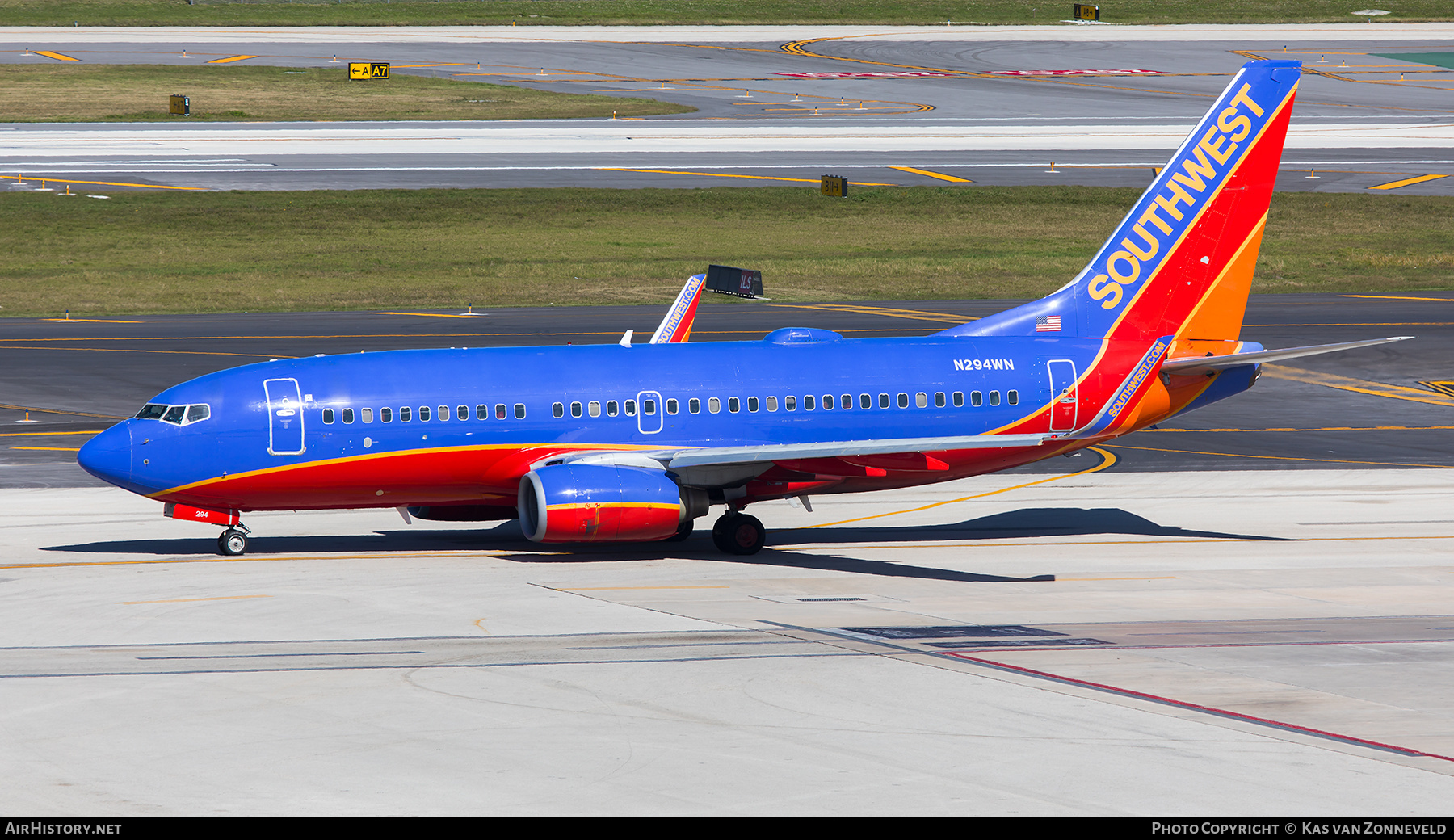 Aircraft Photo of N294WN | Boeing 737-7H4 | Southwest Airlines | AirHistory.net #309911