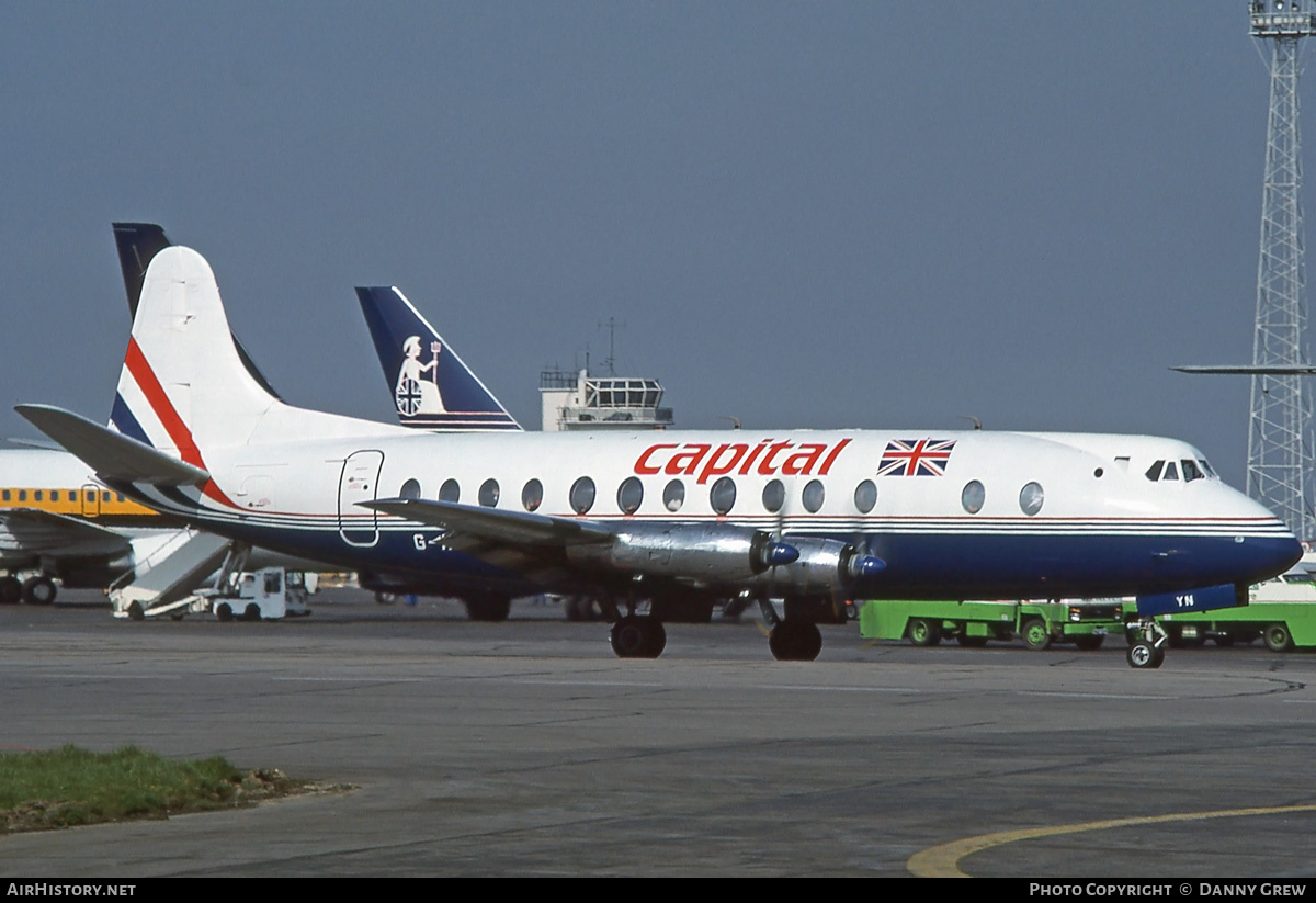 Aircraft Photo of G-AOYN | Vickers 806 Viscount | Capital Airlines | AirHistory.net #309960