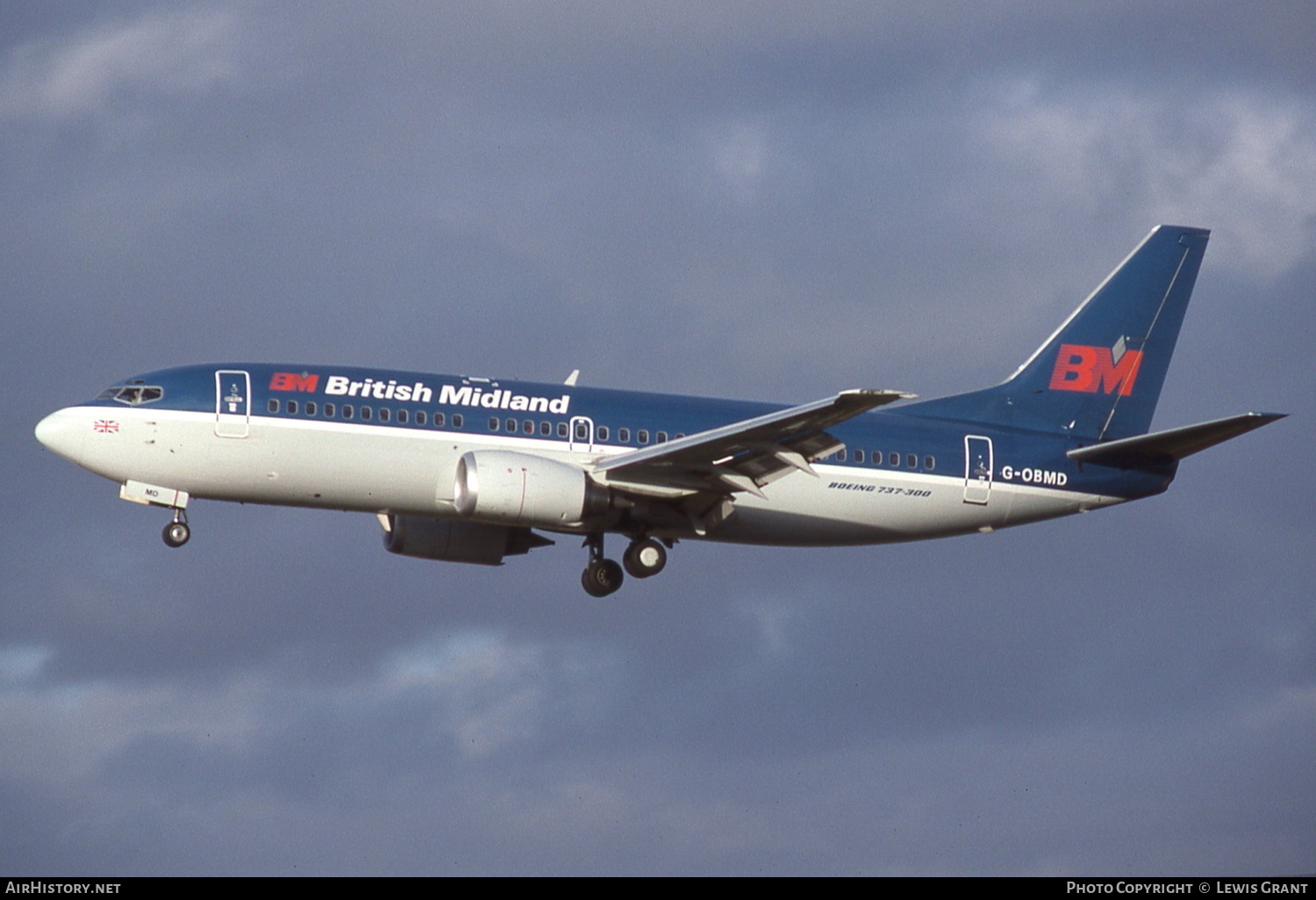 Aircraft Photo of G-OBMD | Boeing 737-33A | British Midland Airways - BMA | AirHistory.net #309972