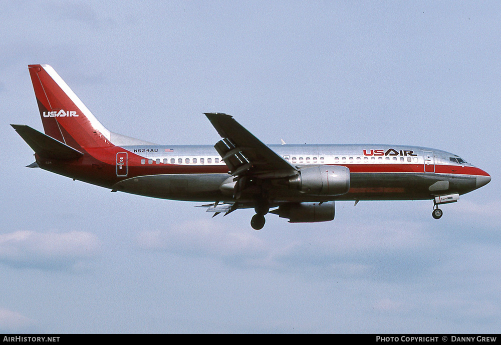 Aircraft Photo of N524AU | Boeing 737-3B7 | USAir | AirHistory.net #309998