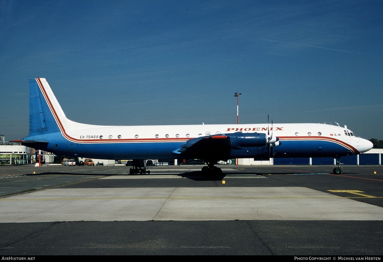 Aircraft Photo of EX-75466 | Ilyushin Il-18GrM (SCD) | Phoenix Aviation | AirHistory.net #310038