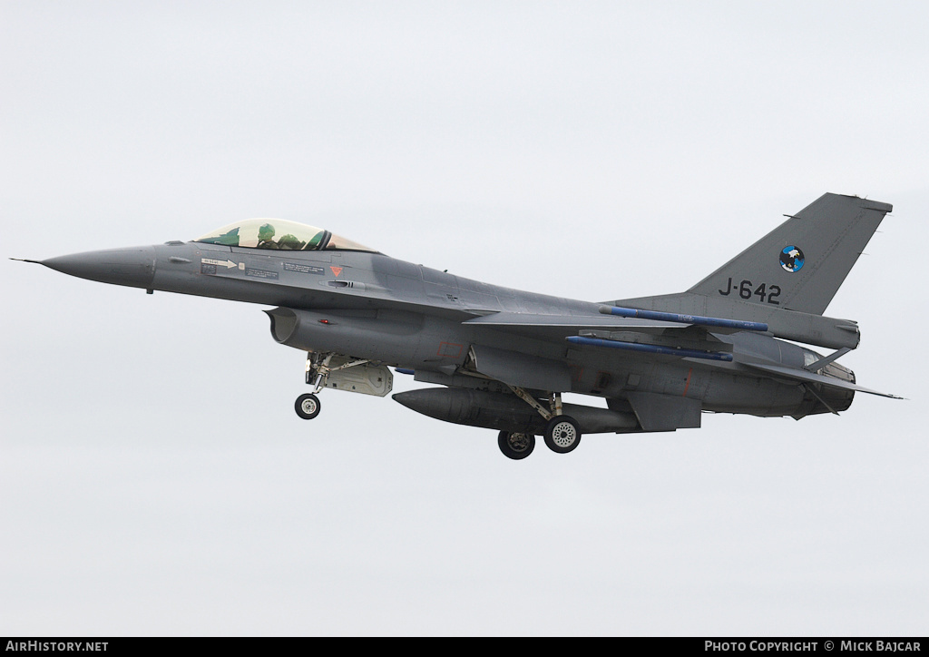 Aircraft Photo of J-642 | General Dynamics F-16AM Fighting Falcon | Netherlands - Air Force | AirHistory.net #310053