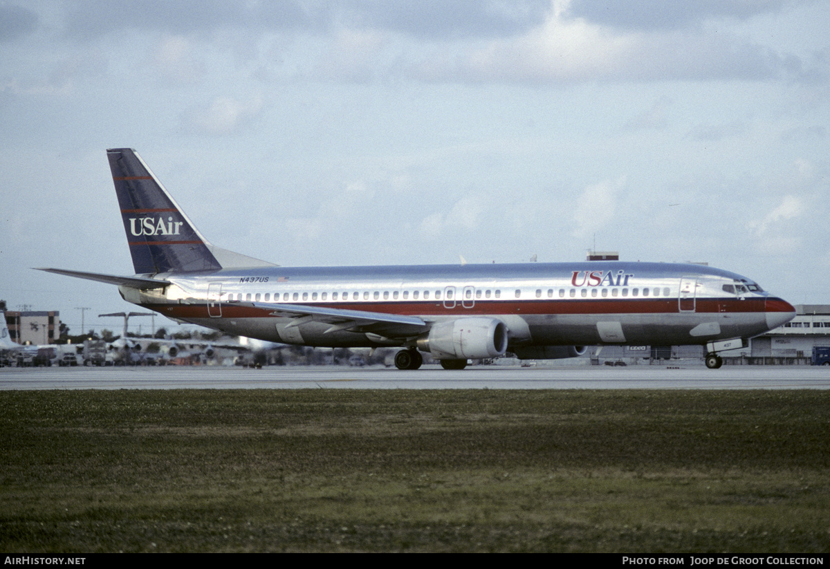 Aircraft Photo of N437US | Boeing 737-4B7 | USAir | AirHistory.net #310091