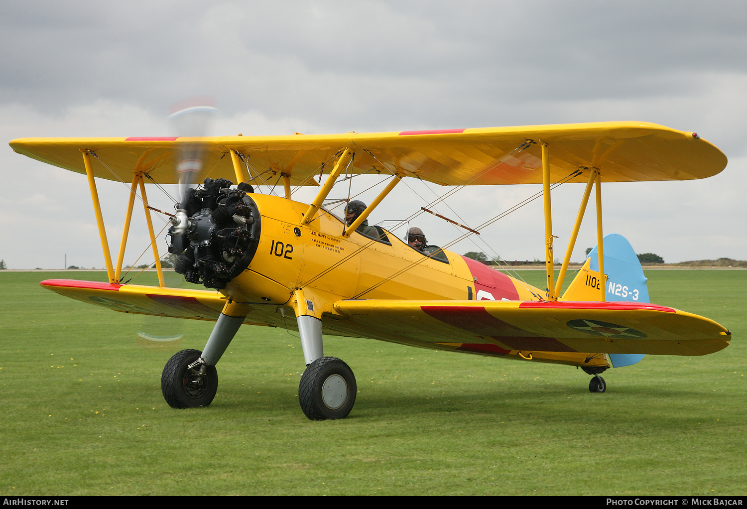 Aircraft Photo of G-AZLE / 1102 | Boeing N2S-5 Kaydet (E75) | USA - Navy | AirHistory.net #310231