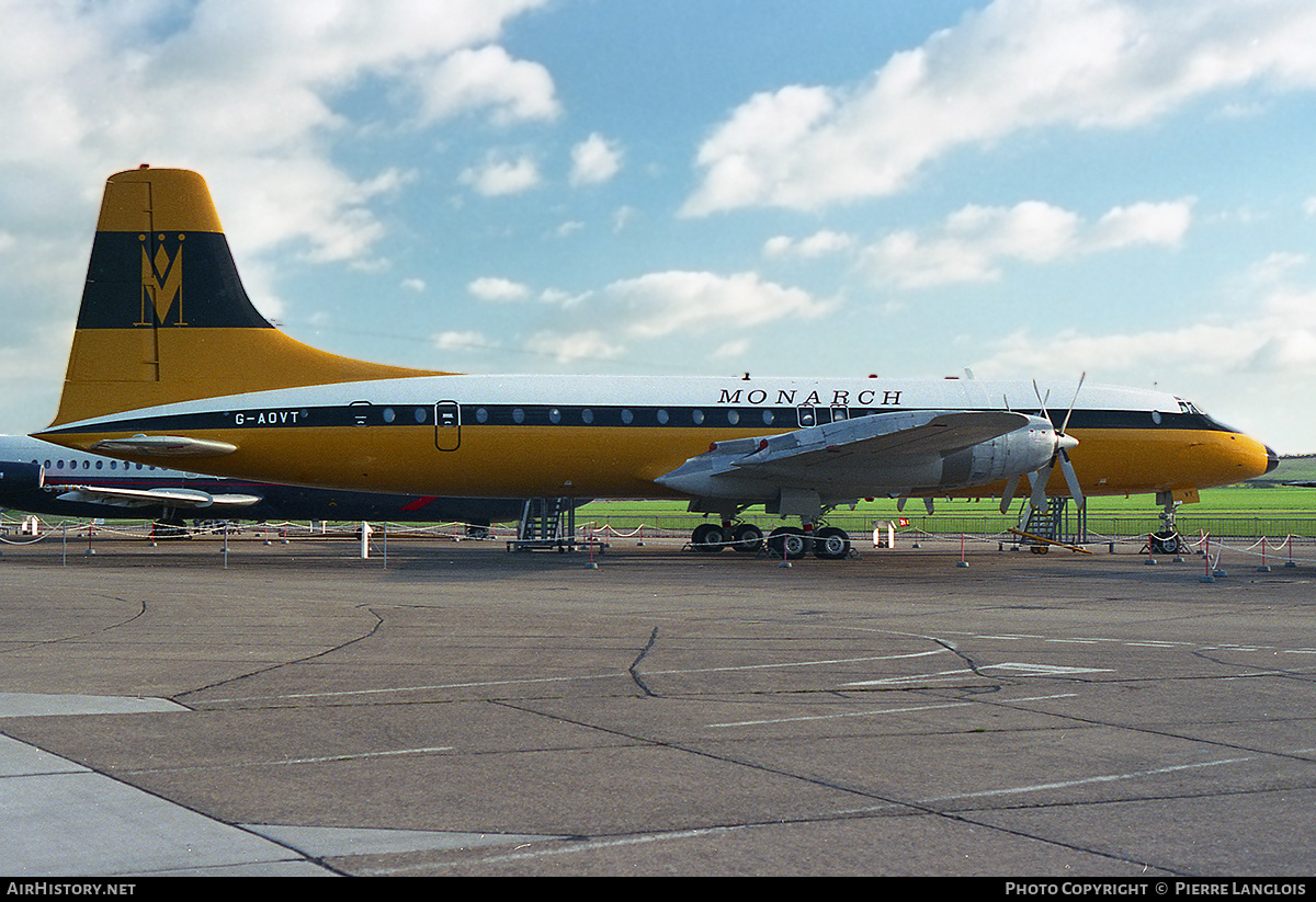 Aircraft Photo of G-AOVT | Bristol 175 Britannia 312 | Monarch Airlines | AirHistory.net #310264