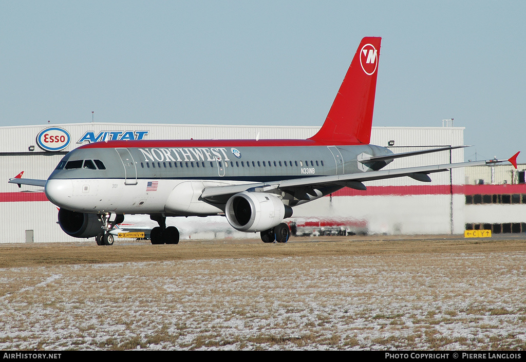Aircraft Photo of N331NB | Airbus A319-114 | Northwest Airlines | AirHistory.net #310294
