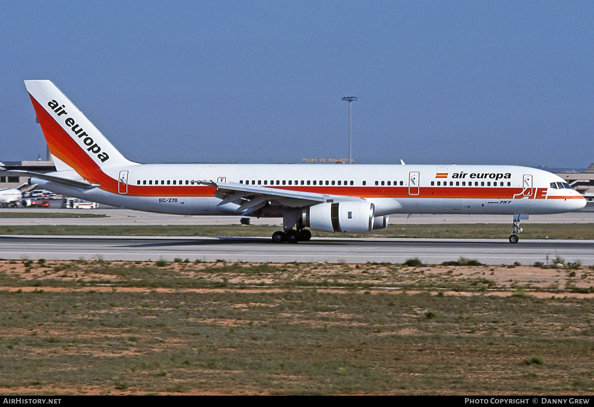 Aircraft Photo of EC-278 | Boeing 757-236 | Air Europa | AirHistory.net #310305