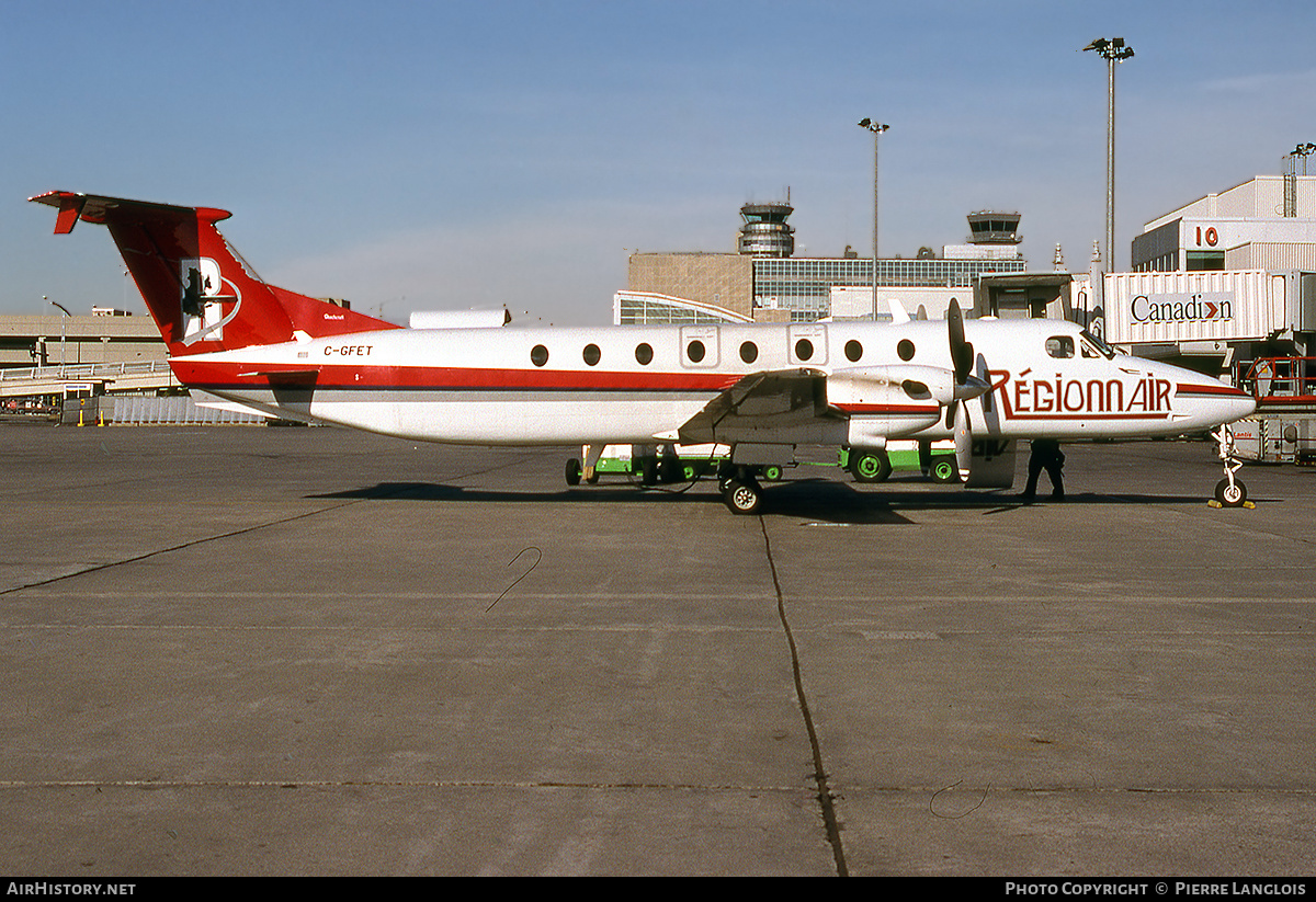Aircraft Photo of C-GFET | Beech 1900C-1 | Régionnair | AirHistory.net #310383