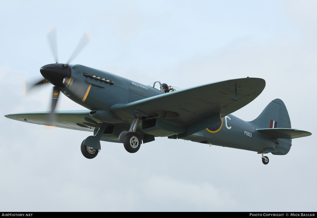 Aircraft Photo of G-RRGN / PS853 | Supermarine 389 Spitfire PR19 | Rolls-Royce | UK - Air Force | AirHistory.net #310450