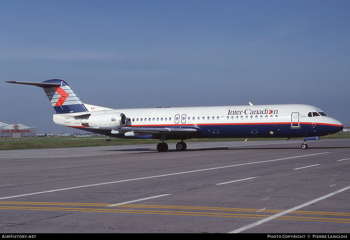 Aircraft Photo of C-FICY | Fokker 100 (F28-0100) | Inter-Canadien | AirHistory.net #310468