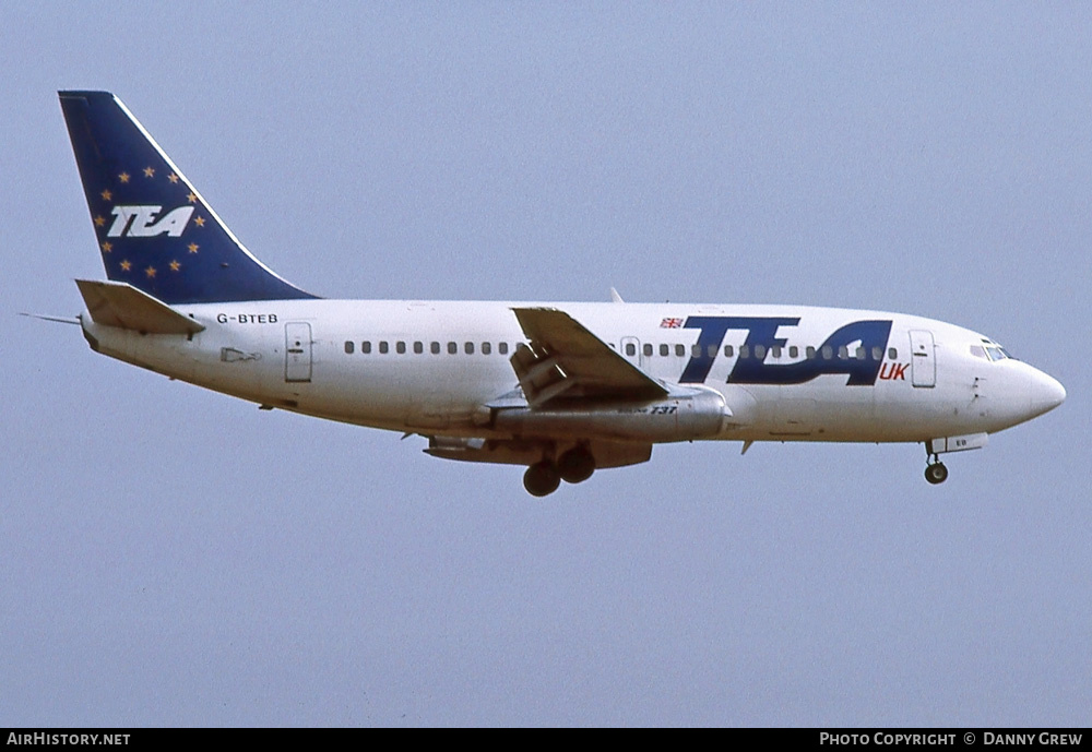Aircraft Photo of G-BTEB | Boeing 737-2M8/Adv | TEA - Trans European Airways | AirHistory.net #310481