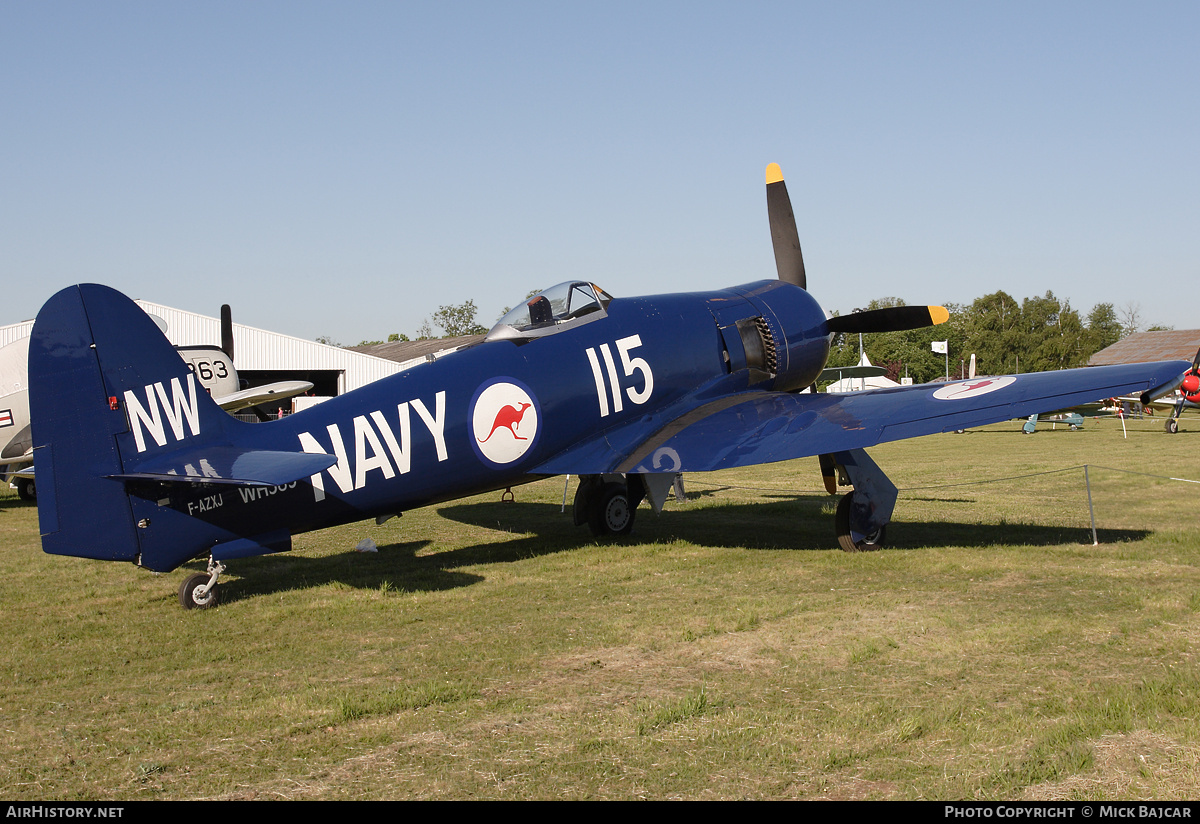 Aircraft Photo of F-AZXJ / WH589 | Hawker Sea Fury FB11 | Australia - Navy | AirHistory.net #310499