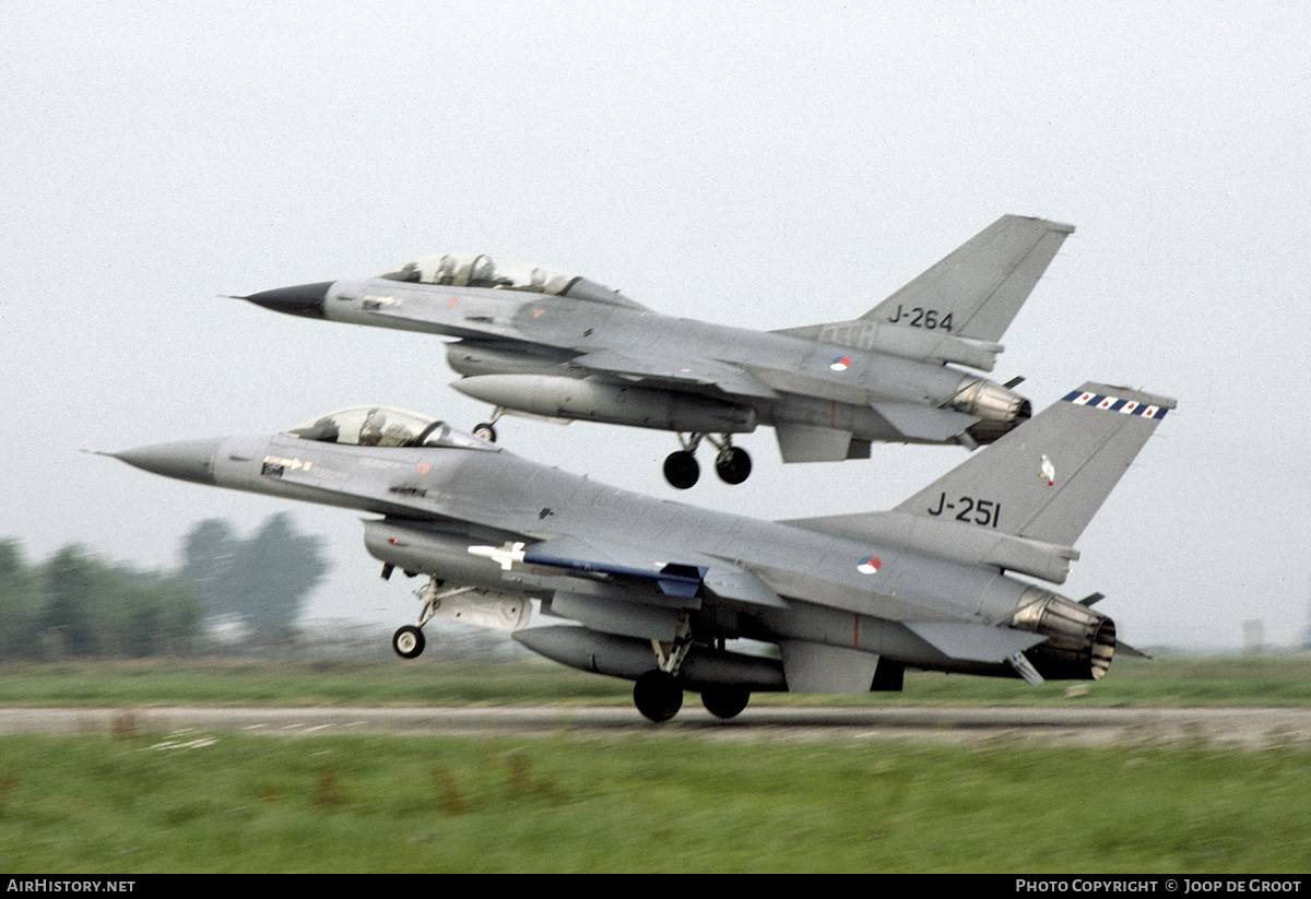 Aircraft Photo of J-251 | General Dynamics F-16A Fighting Falcon | Netherlands - Air Force | AirHistory.net #310501