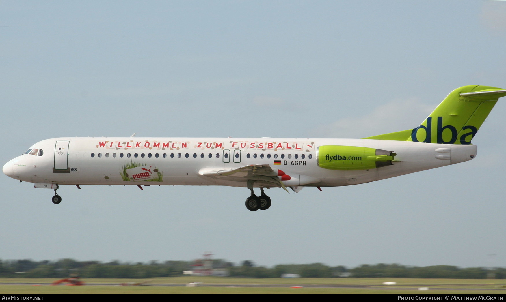 Aircraft Photo of D-AGPH | Fokker 100 (F28-0100) | DBA - Deutsche BA | AirHistory.net #310504