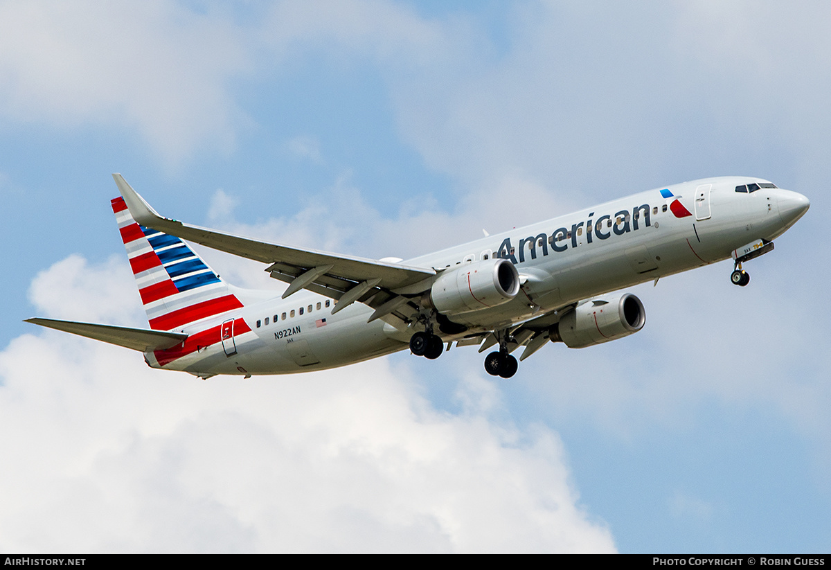 Aircraft Photo of N922AN | Boeing 737-823 | American Airlines | AirHistory.net #310505