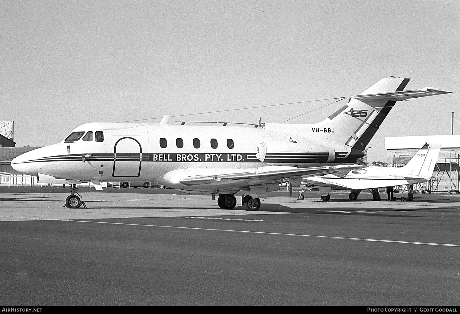 Aircraft Photo of VH-BBJ | Hawker Siddeley HS-125-3B/RA | Bell Bros. Contractors | AirHistory.net #310538