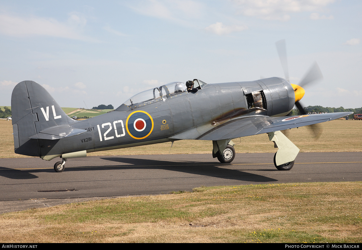 Aircraft Photo of G-RNHF / VX281 | Hawker Sea Fury T20 | UK - Navy | AirHistory.net #310552