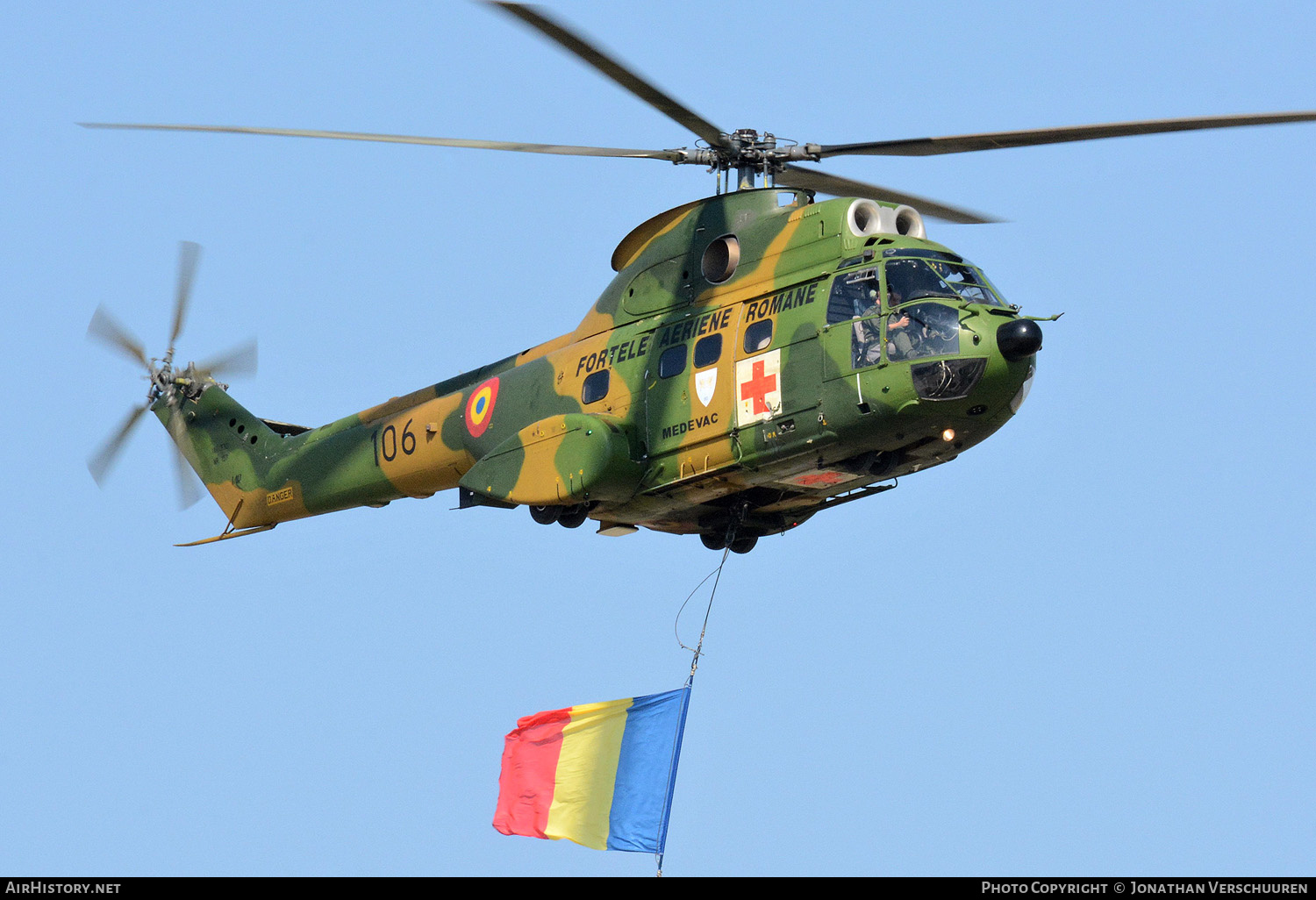 Aircraft Photo of 106 | Aerospatiale IAR-330M Puma | Romania - Air Force | AirHistory.net #310572