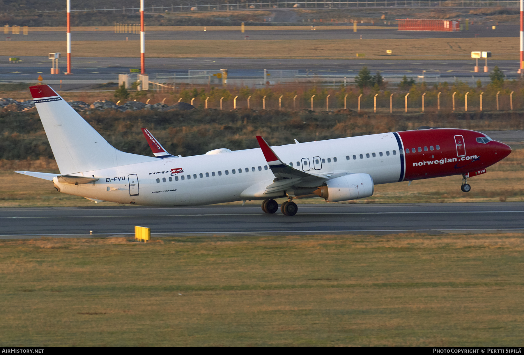 Aircraft Photo of EI-FVU | Boeing 737-800 | Norwegian | AirHistory.net #310610