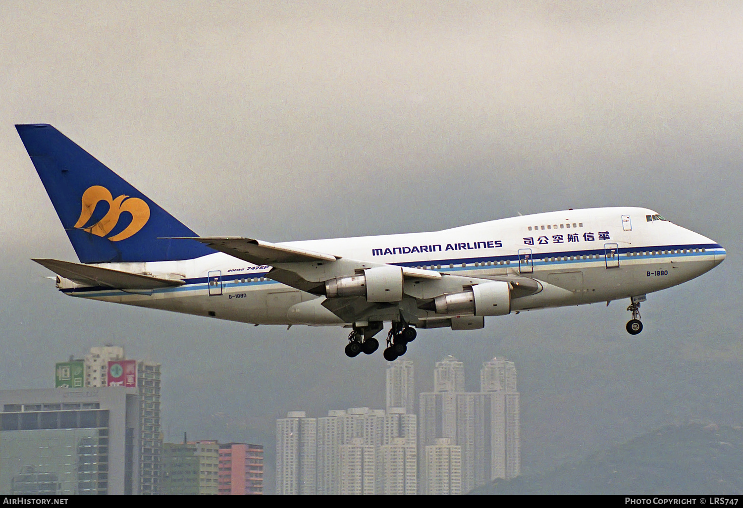 Aircraft Photo of B-1880 | Boeing 747SP-09 | Mandarin Airlines | AirHistory.net #310647
