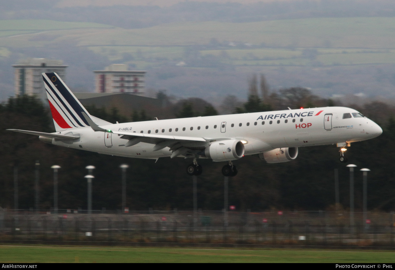 Aircraft Photo of F-HBLQ | Embraer 190STD (ERJ-190-100STD) | Air France | AirHistory.net #310709