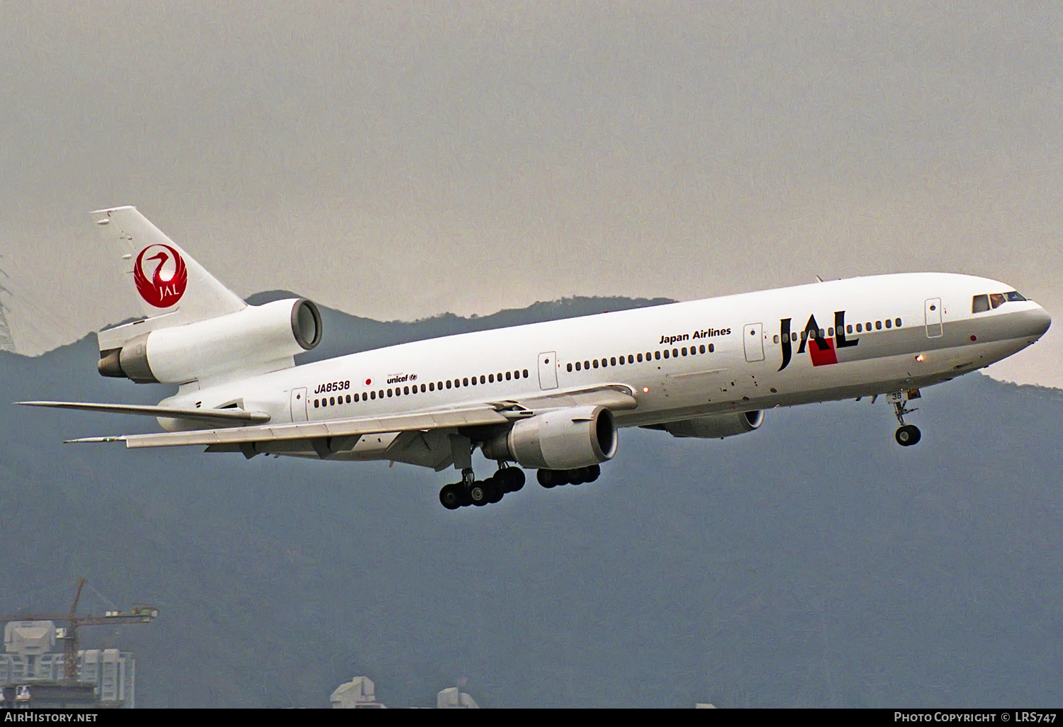 Aircraft Photo of JA8538 | McDonnell Douglas DC-10-40 | Japan Airlines - JAL | AirHistory.net #310740