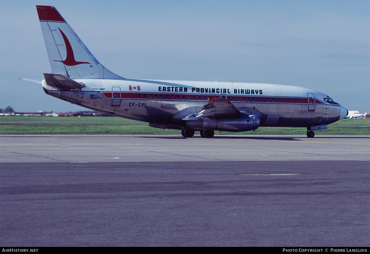 Aircraft Photo of C-FEPL | Boeing 737-2E1 | Eastern Provincial Airways - EPA | AirHistory.net #310804