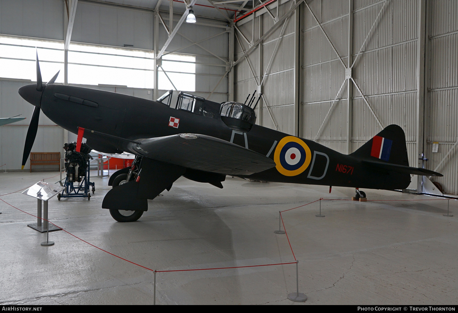 Aircraft Photo of N1671 | Boulton Paul P-82 Defiant I | UK - Air Force | AirHistory.net #310876