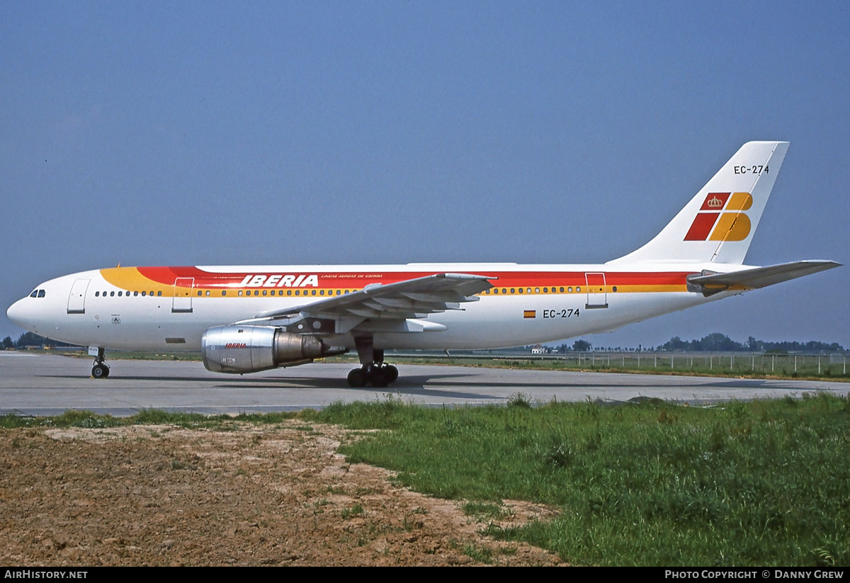 Aircraft Photo of EC-274 | Airbus A300B4-203 | Iberia | AirHistory.net #310904