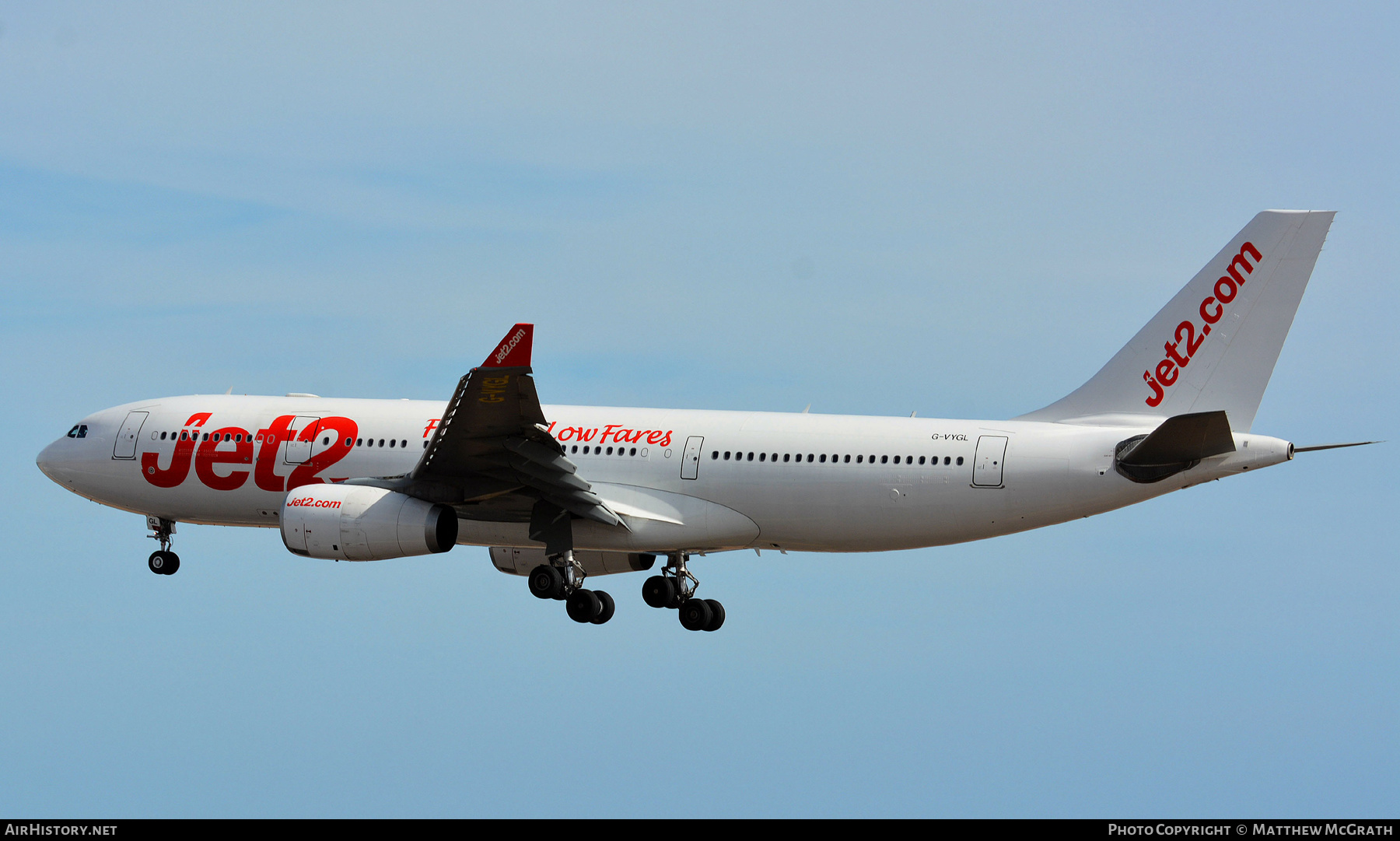 Aircraft Photo of G-VYGL | Airbus A330-243 | Jet2 | AirHistory.net #310941