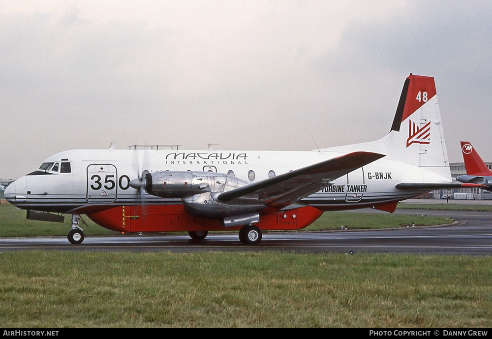 Aircraft Photo of G-BNJK | Macavia BAe 748 Turbine Tanker | Macavia International | AirHistory.net #310970