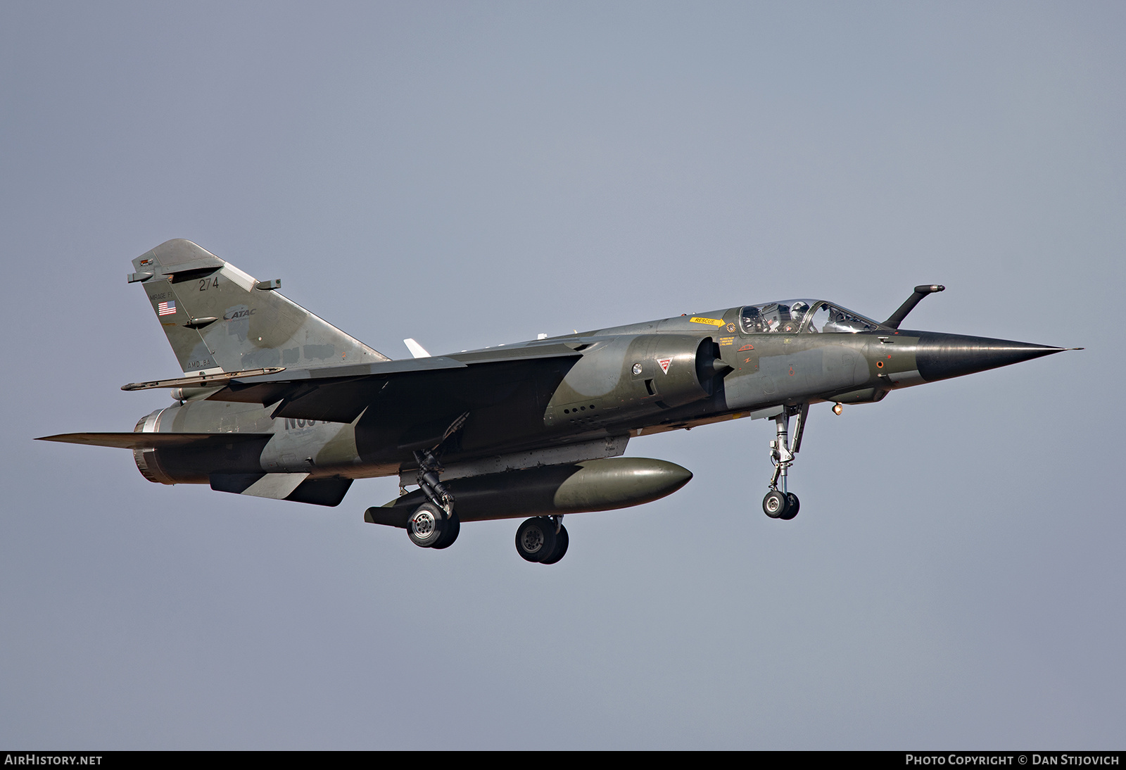 Aircraft Photo of N634AX / 274 | Dassault Mirage F1CT | ATAC - Airborne Tactical Advantage Company | AirHistory.net #310991