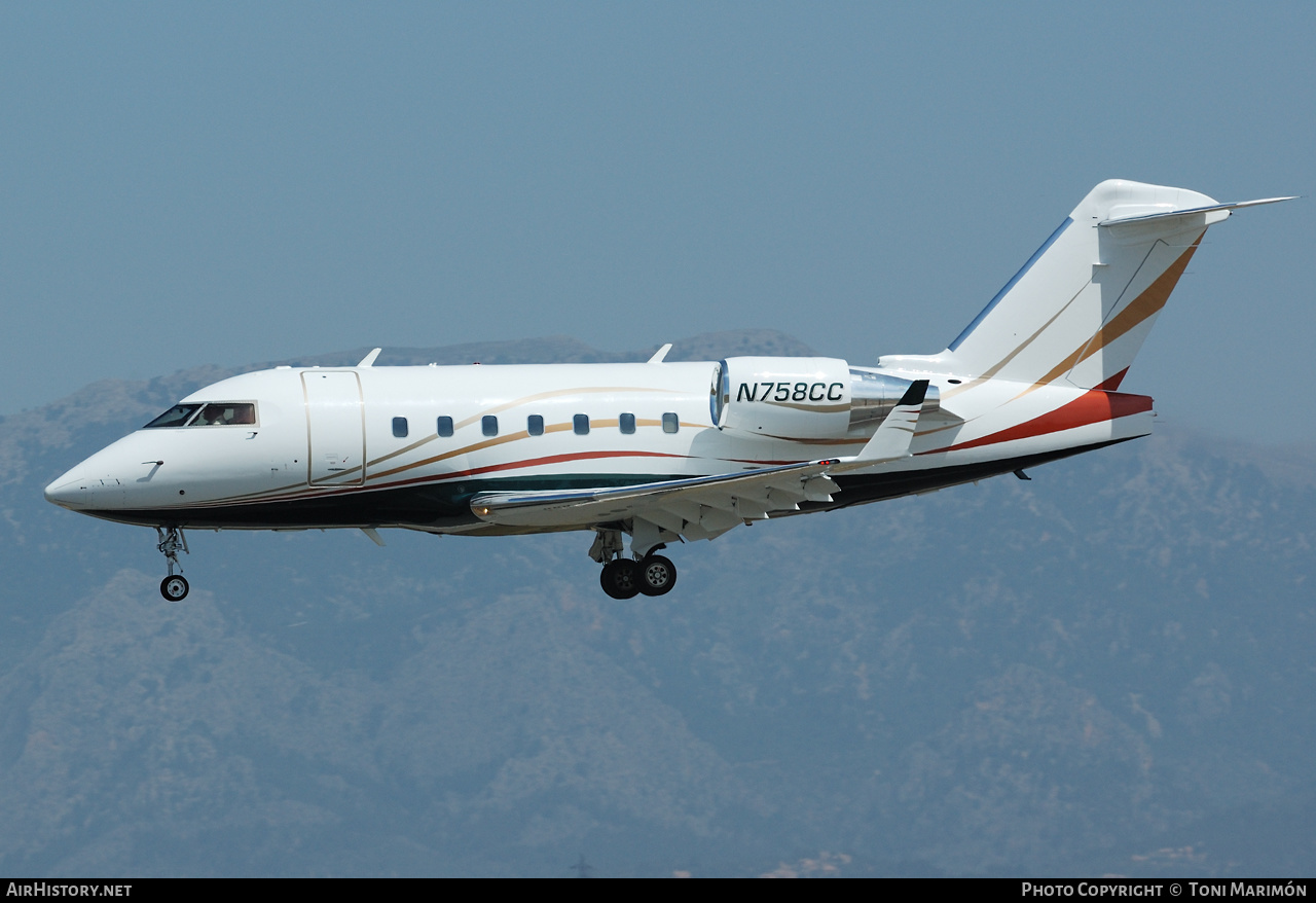 Aircraft Photo of N758CC | Bombardier Challenger 604 (CL-600-2B16) | AirHistory.net #311059