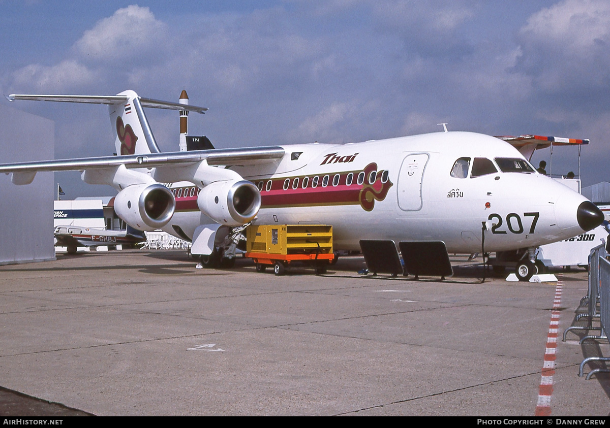 Aircraft Photo of G-BRAB | British Aerospace BAe-146-300 | Thai Airways International | AirHistory.net #311111