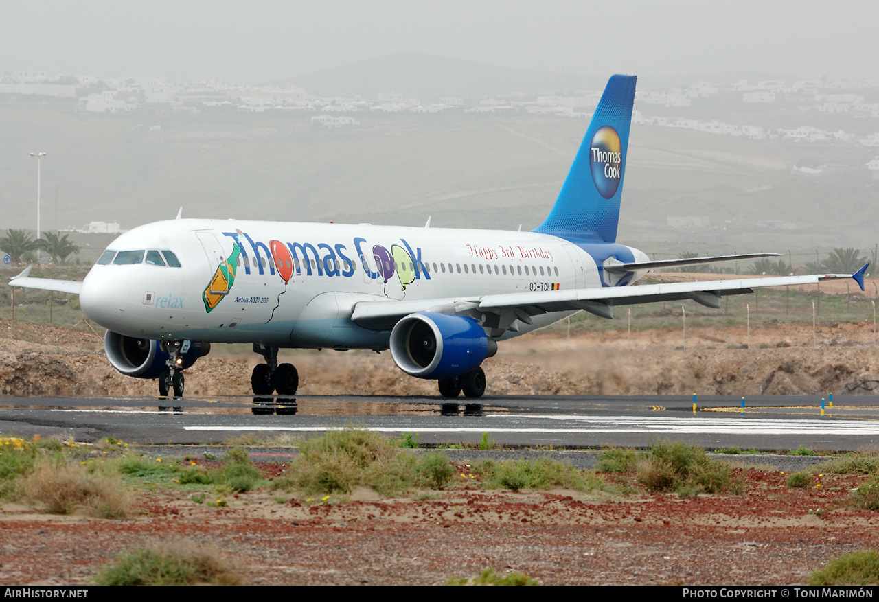 Aircraft Photo of OO-TCI | Airbus A320-214 | Thomas Cook Airlines | AirHistory.net #311183