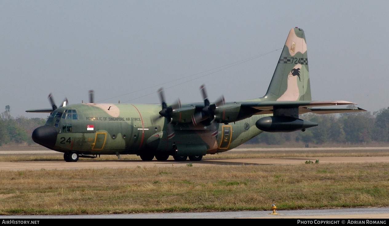 Aircraft Photo of 724 | Lockheed KC-130B Hercules (L-282) | Singapore - Air Force | AirHistory.net #311205