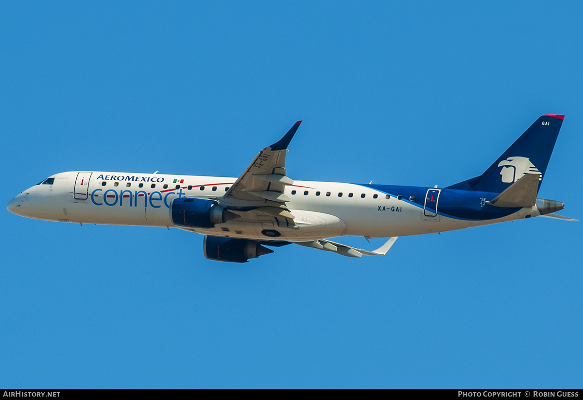 Aircraft Photo of XA-GAI | Embraer 190LR (ERJ-190-100LR) | AeroMéxico Connect | AirHistory.net #311338