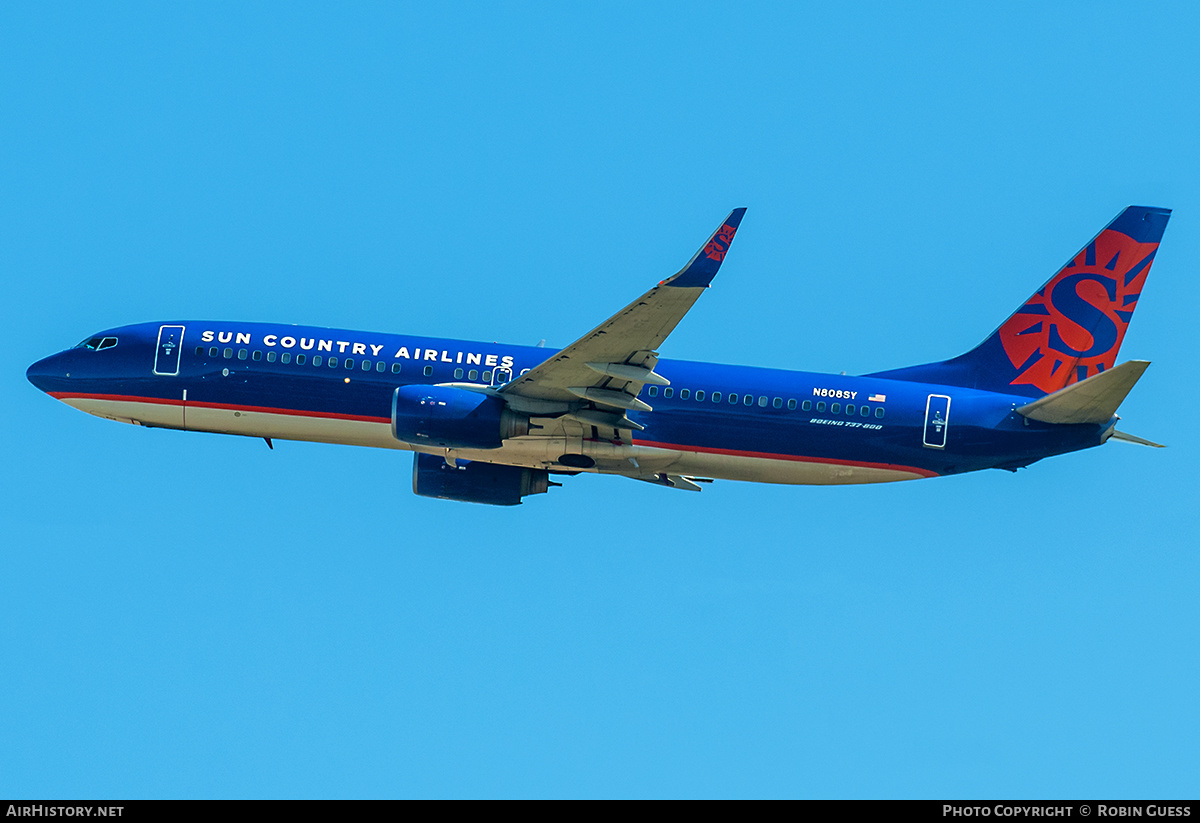 Aircraft Photo of N808SY | Boeing 737-8BK | Sun Country Airlines | AirHistory.net #311343