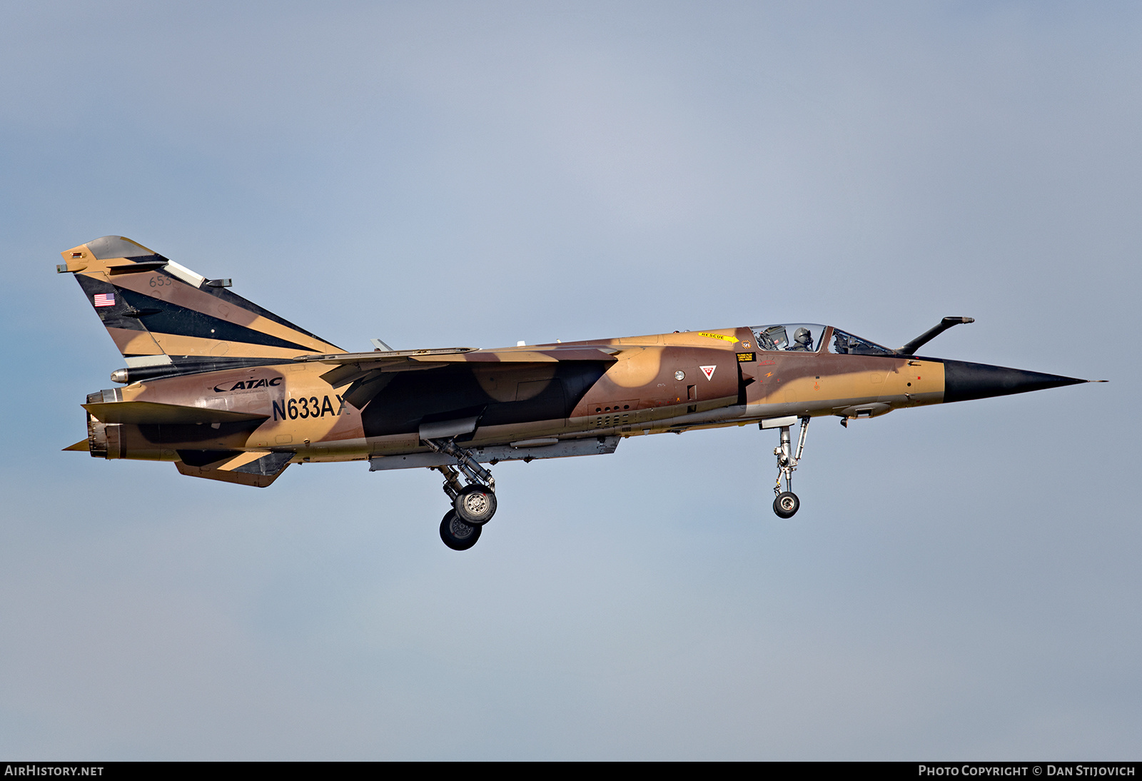 Aircraft Photo of N633AX / 653 | Dassault Mirage F1CR | ATAC - Airborne Tactical Advantage Company | AirHistory.net #311352