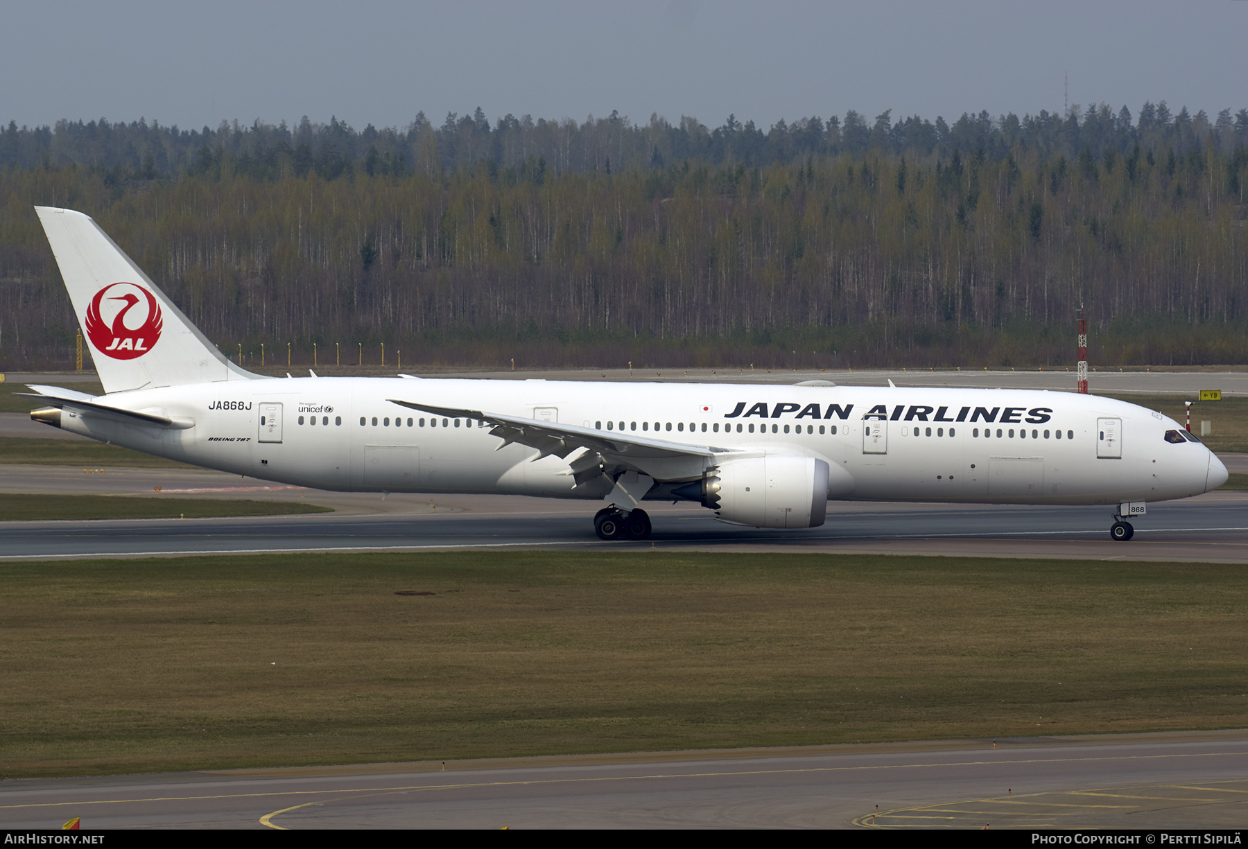 Aircraft Photo of JA868J | Boeing 787-9 Dreamliner | Japan Airlines - JAL | AirHistory.net #311439