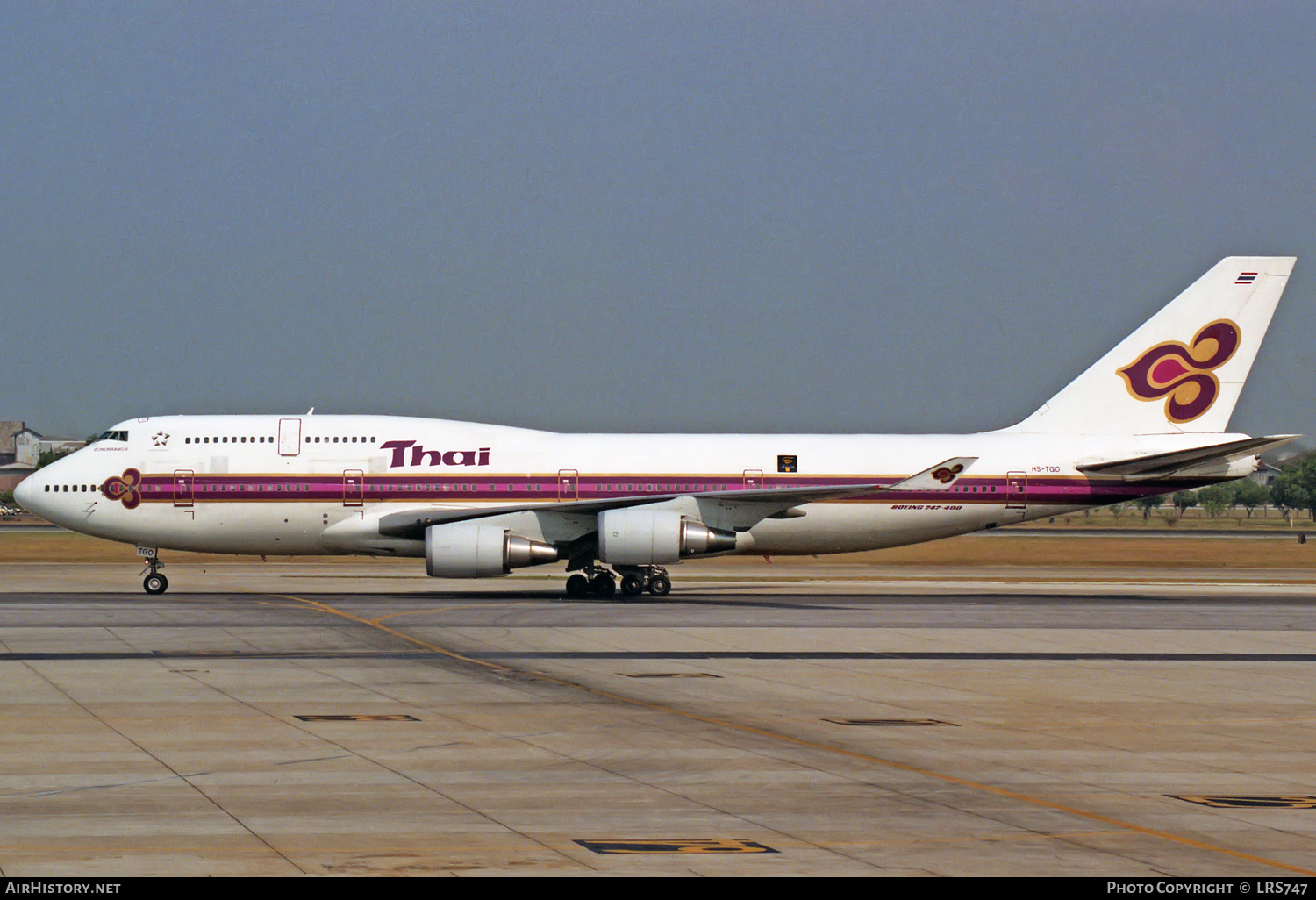 Aircraft Photo of HS-TGO | Boeing 747-4D7 | Thai Airways International | AirHistory.net #311480