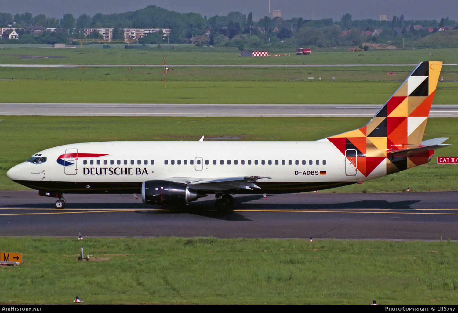 Aircraft Photo of D-ADBS | Boeing 737-31S | Deutsche BA | AirHistory.net #311507