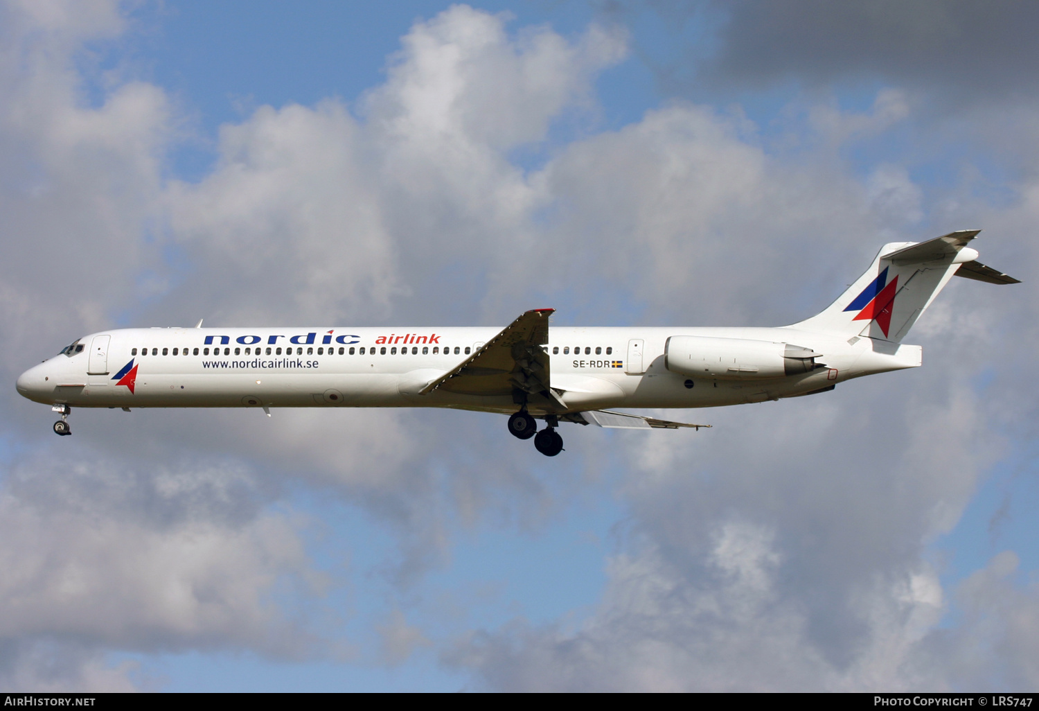 Aircraft Photo of SE-RDR | McDonnell Douglas MD-82 (DC-9-82) | Nordic Airlink | AirHistory.net #311525