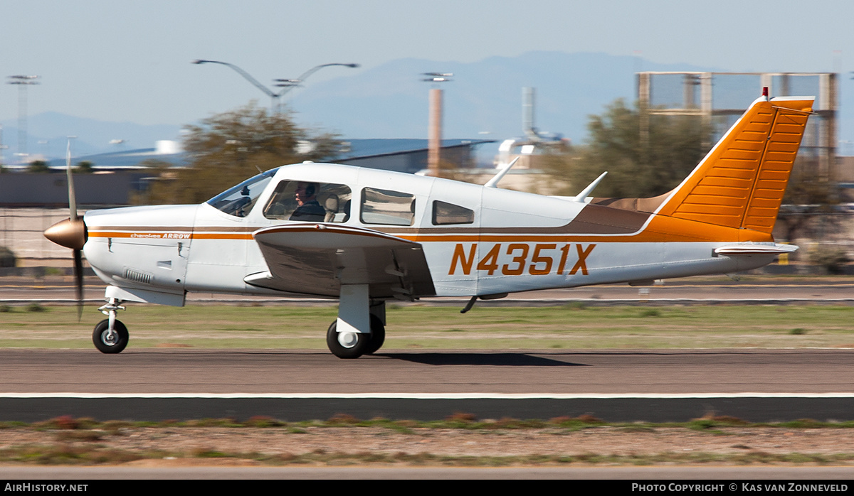 Aircraft Photo of N4351X | Piper PA-28R-200 Cherokee Arrow | AirHistory.net #311565